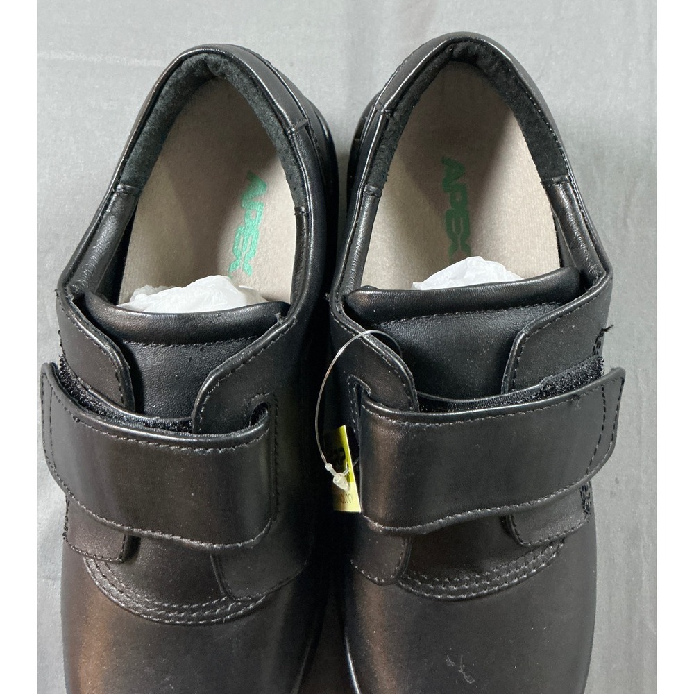 Apex B3000W Womens Black Leather Ambulator Shoes Hook Loop Strap Size 7.5 MED - Picture 6 of 10
